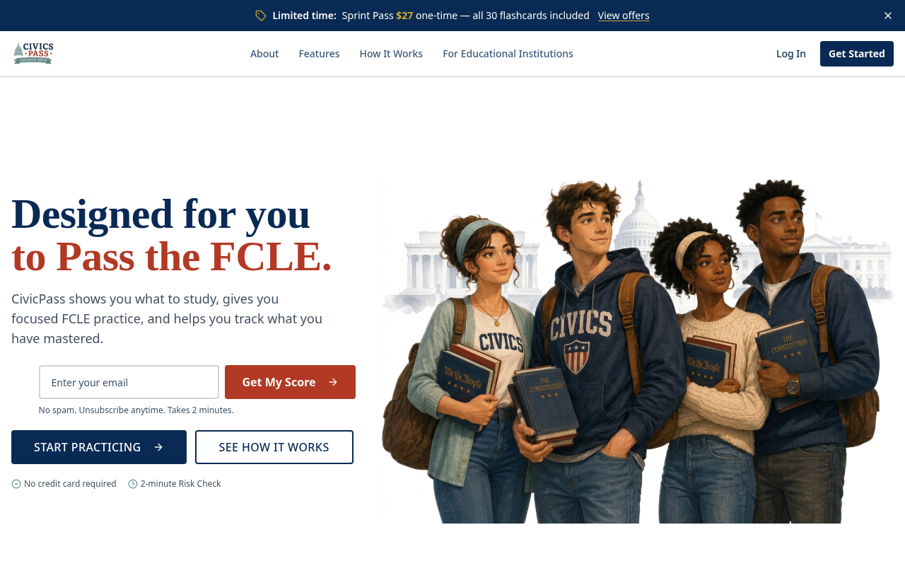 CivicPass Prep website