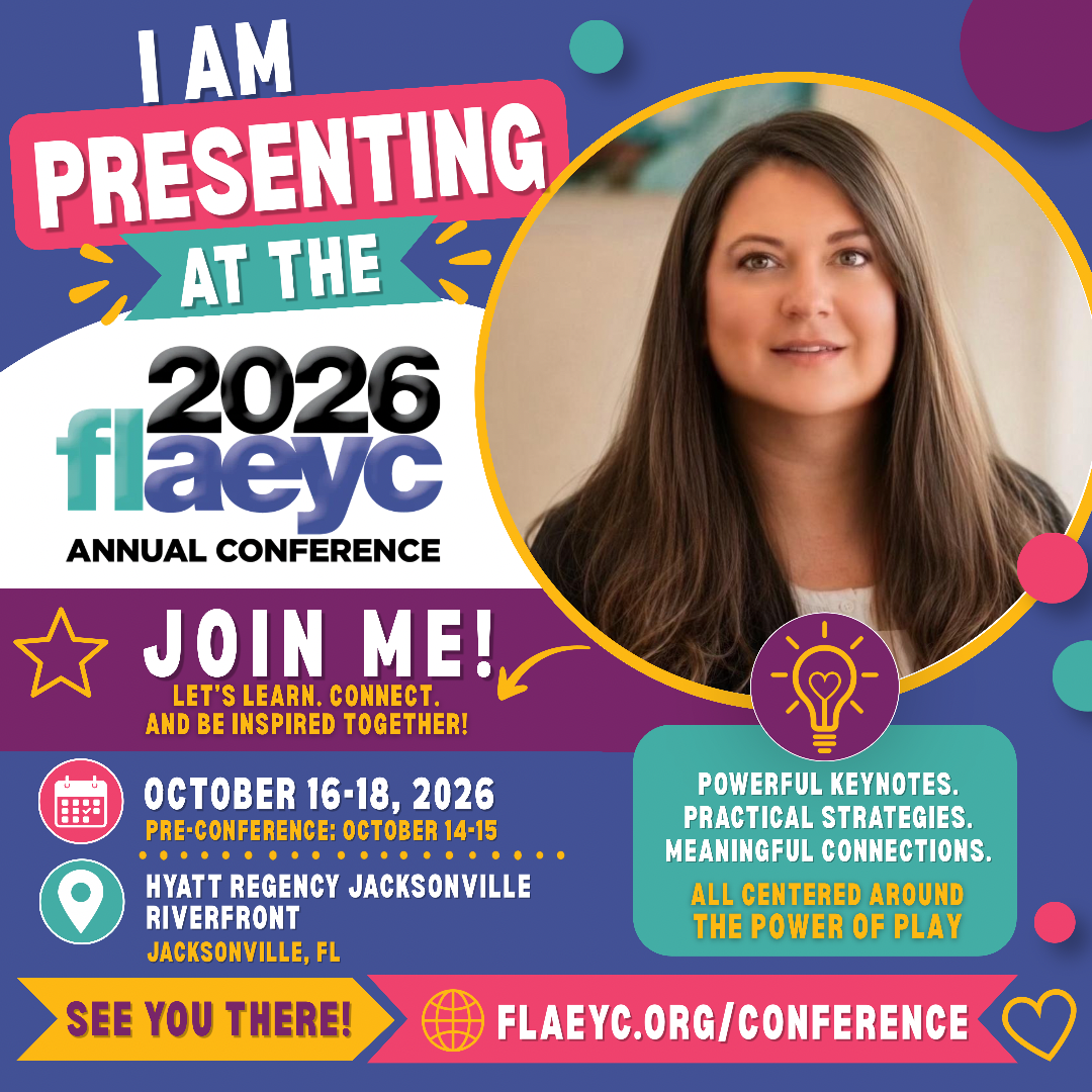 Dr. Nicole Terese Kammer is presenting at the 2026 FLAEYC Annual Conference, October 16–18, 2026, Hyatt Regency Jacksonville Riverfront